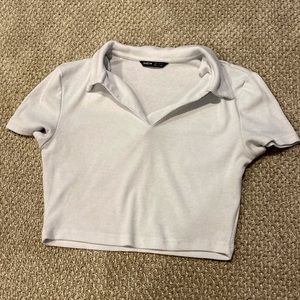 Shein Collared Crop Top